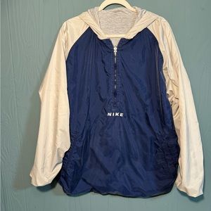 Vintage Nike Windbreaker & Reversible Hoodie 
Men’s XL
Blue & Gray
